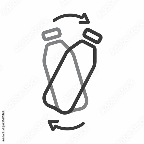 Shake bottle before use, icon, vector.
