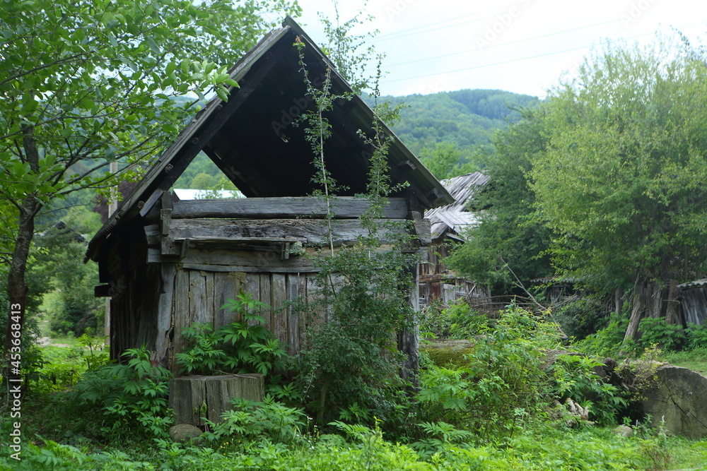 Old abandoned house in the village Old abandoned house in the village
