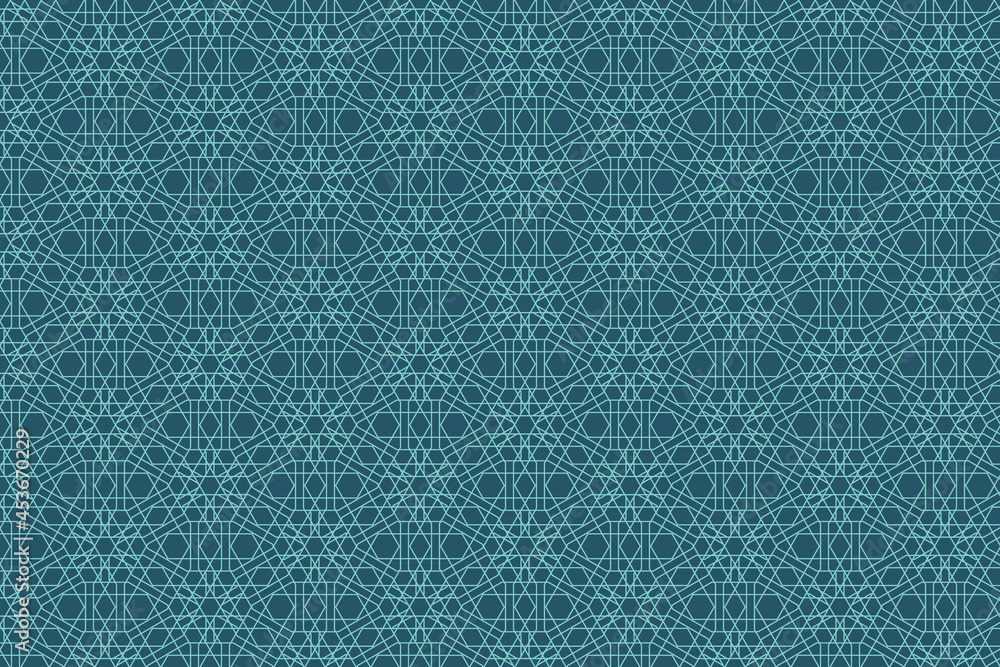 Fototapeta premium Abstract geometric pattern design. Seamless vector for multiple usage