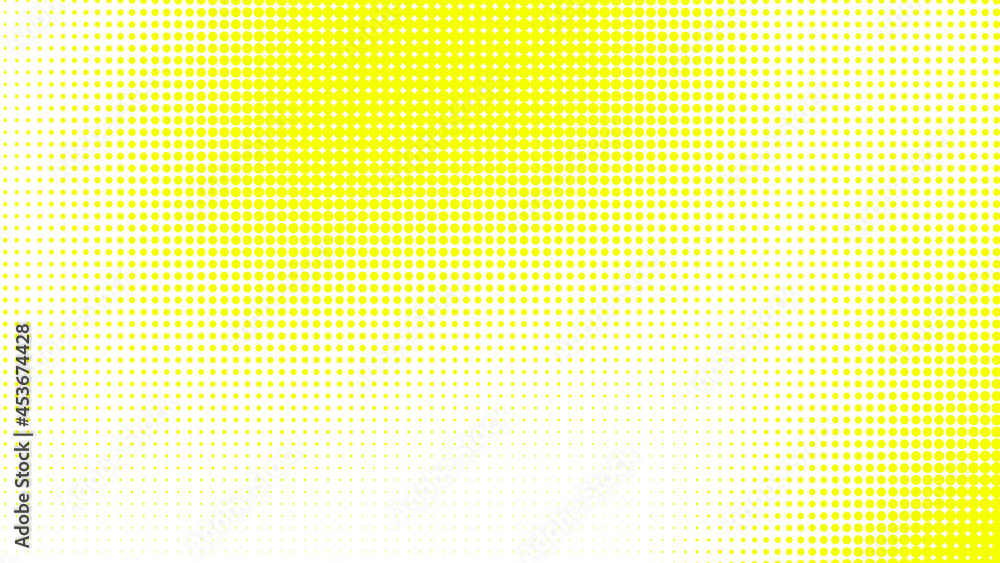 Dots halftone white yellow color pattern gradient texture with technology digital background. Dots pop art comics with summer background. Dots halftone white yellow color pattern gradient texture with technology digital background. Dots pop art comics with summer background.