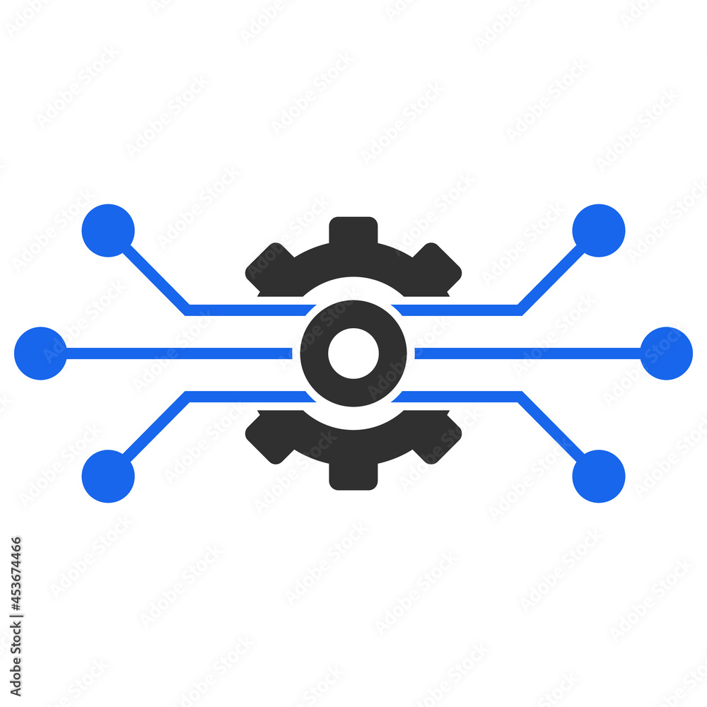 Solution cog vector illustration. Flat illustration iconic design of solution cog, isolated on a white background. Solution cog vector illustration. Flat illustration iconic design of solution cog, isolated on a white background.