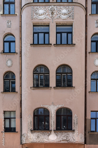 Old building facade in Riga, Latvia