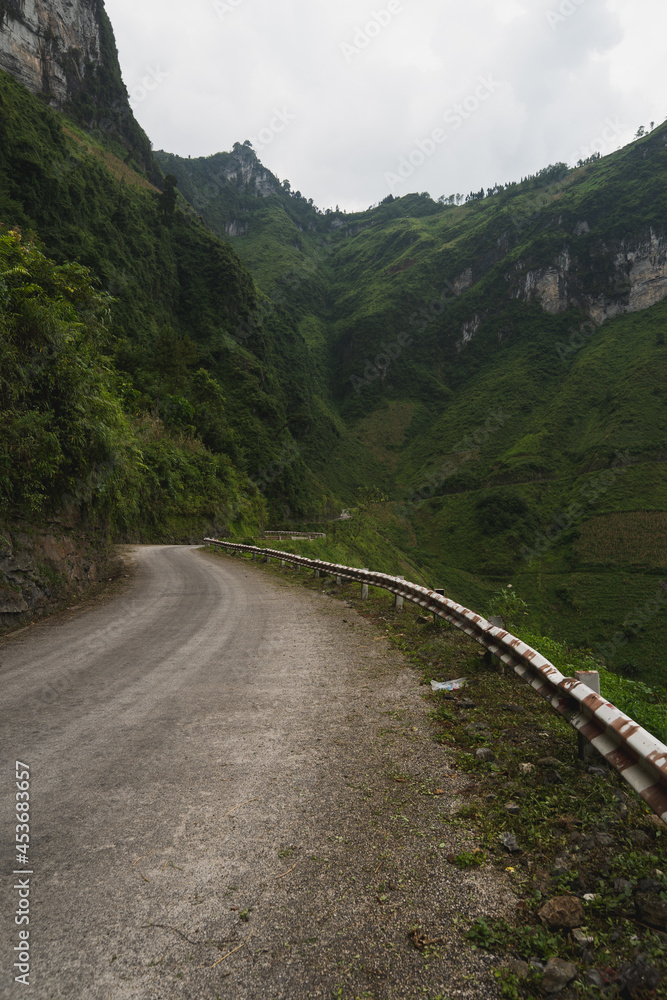 mountain road in vietnam