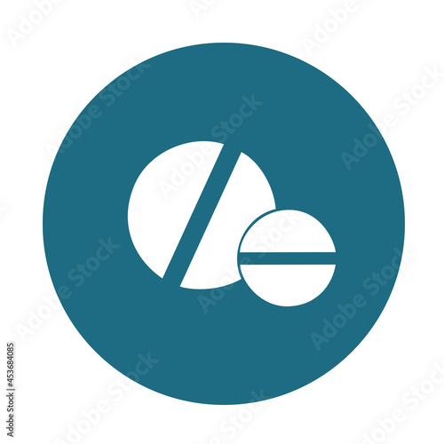 Pills, icon and logo. Vector illustration.