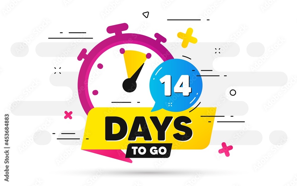 Fourteen Days Left Icon Offer Countdown Date Number Abstract Banner countdown-pngs-for-free-download