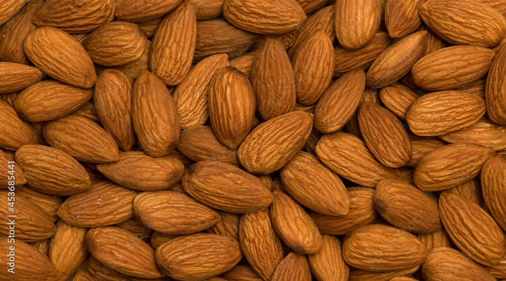 Fototapeta premium Background from Almond nuts