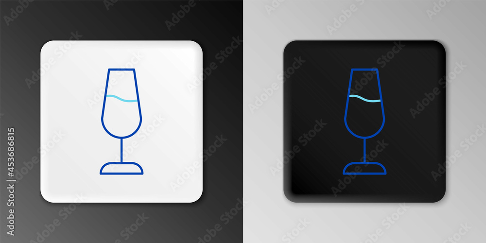 Line Wine glass icon isolated on grey background. Wineglass sign. Colorful outline concept. Vector Line Wine glass icon isolated on grey background. Wineglass sign. Colorful outline concept. Vector