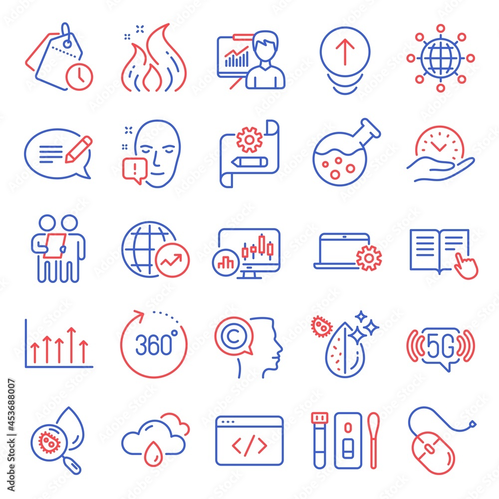 Science icons set. Included icon as Fire energy, Time management, Swipe up signs. Cogwheel blueprint, Rainy weather, Writer symbols. Safe time, Face attention, Message. Read instruction. Vector Science icons set. Included icon as Fire energy, Time management, Swipe up signs. Cogwheel blueprint, Rainy weather, Writer symbols. Safe time, Face attention, Message. Read instruction. Vector