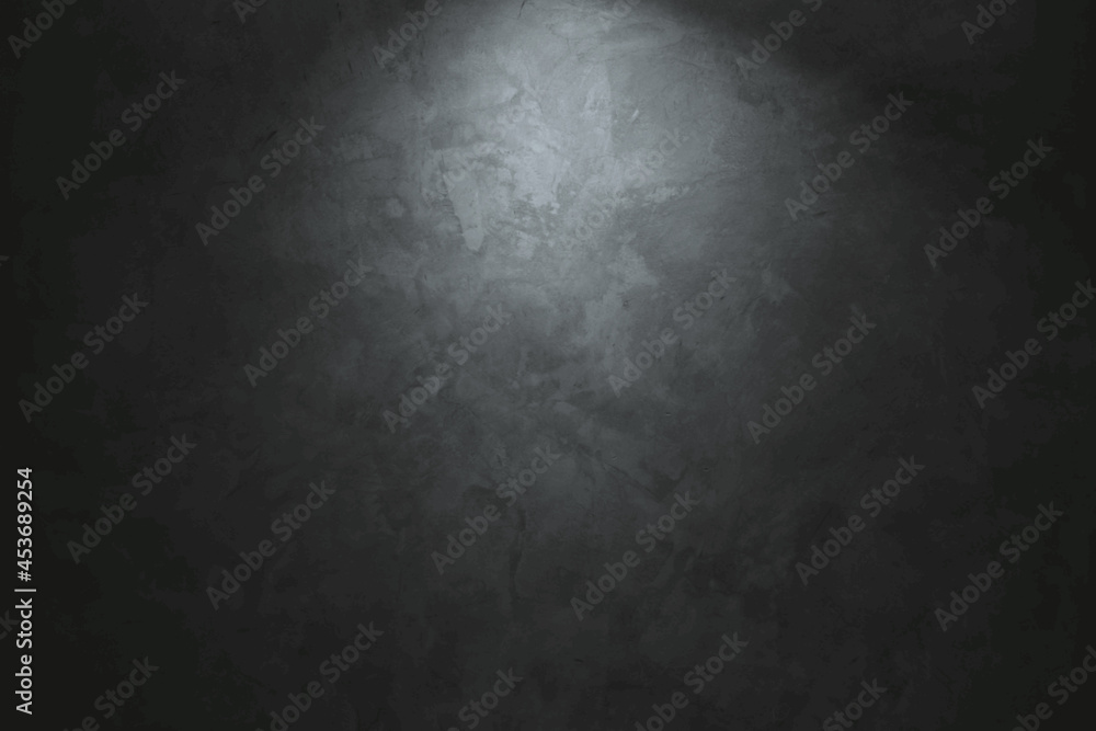 Black stone wall background. Vector concrete texture. Stock Vector ...
