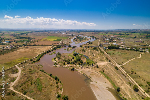 Aerial View of the river Axios © ververidis