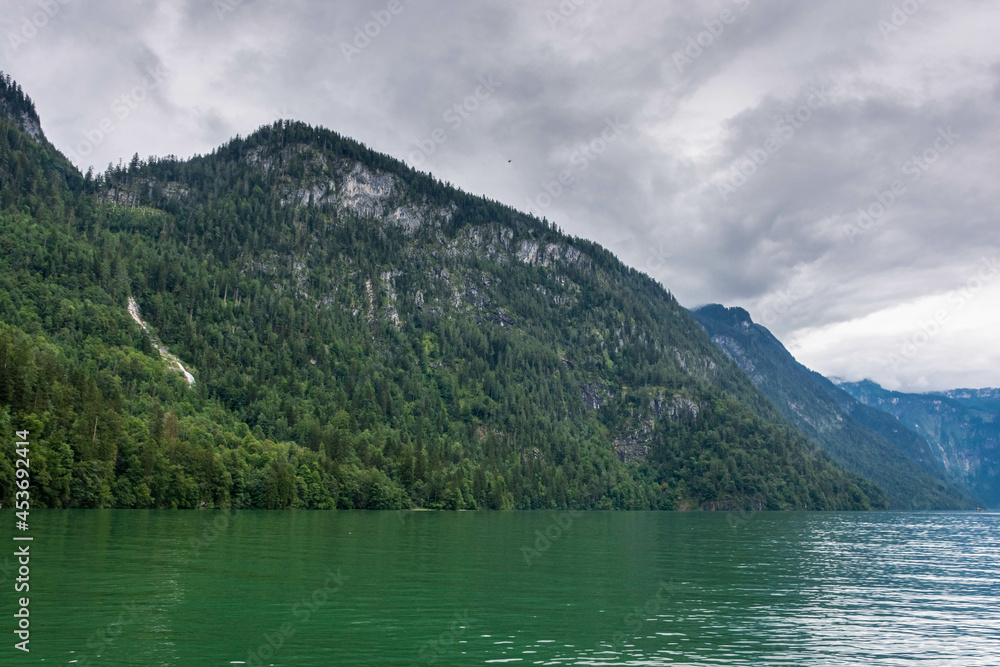 Landscape of the Konigsee Lake, Germany Landscape of the Konigsee Lake, Germany