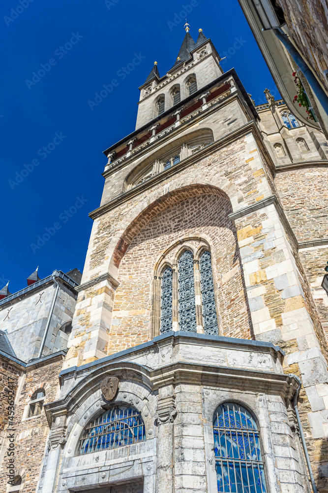 view of Aachen Cathedral exterior in Germany