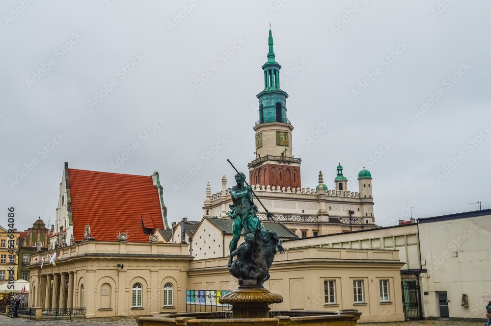 Obraz premium Tower of the Poznan Old Square, Poland