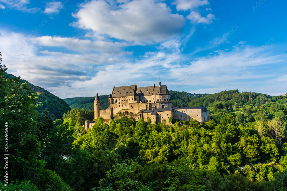 Castle of Vianden in Luxembourg