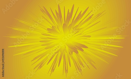 Background with a yellow explosion or blaze