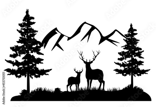 vector Deer Head