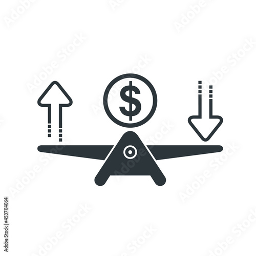 financial ups and downs illustration
