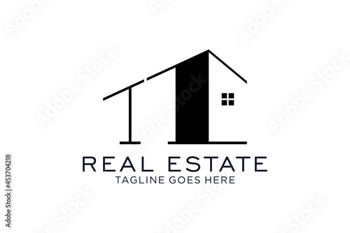 Letter T for Real Estate Remodeling Logo. Construction Architecture Building Logo Design Template Element.