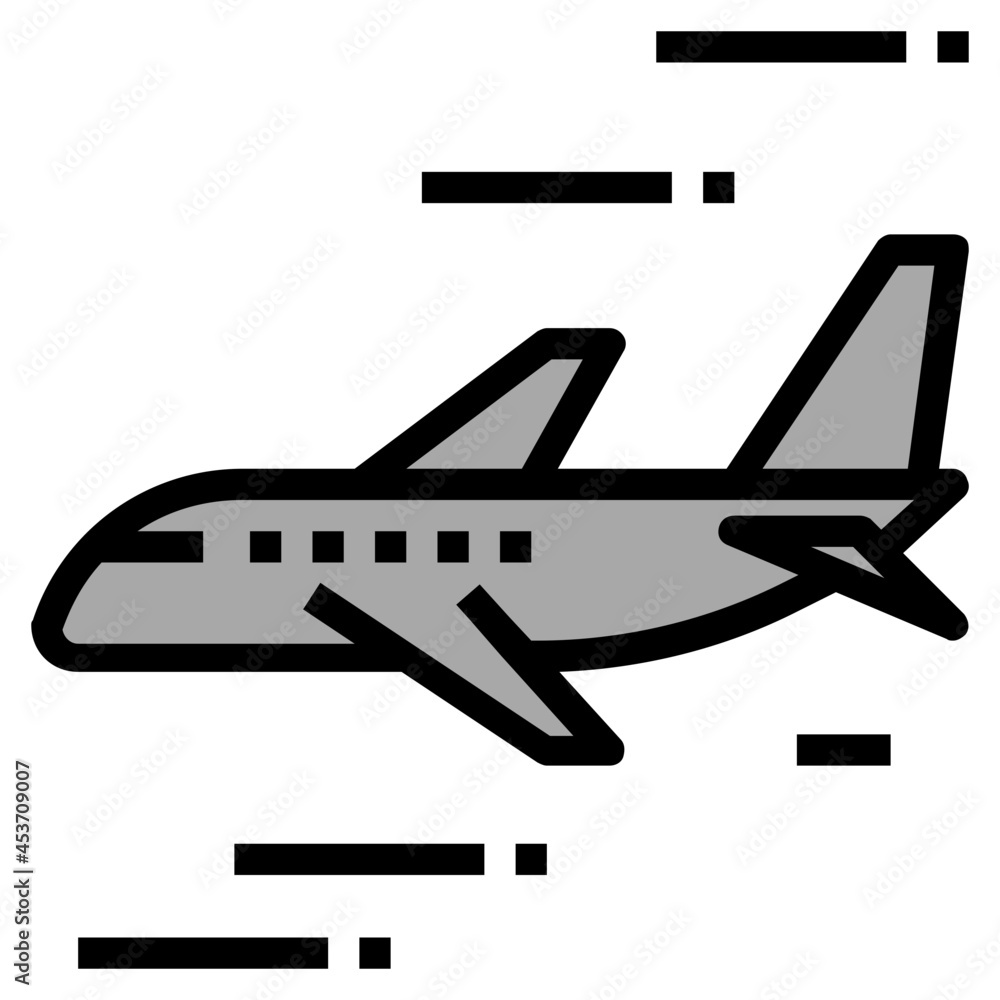 Aircraft line icon Aircraft line icon