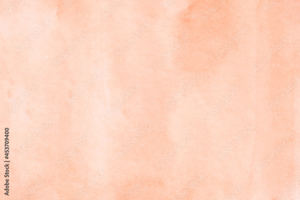Fototapeta premium Watercolor background, Orange watercolour painting textured design on white paper background, Art abstract with copy space for banner, poster, wallpaper, backdrop