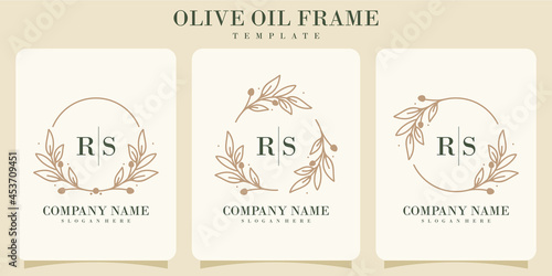 Set of gloral frame for wedding