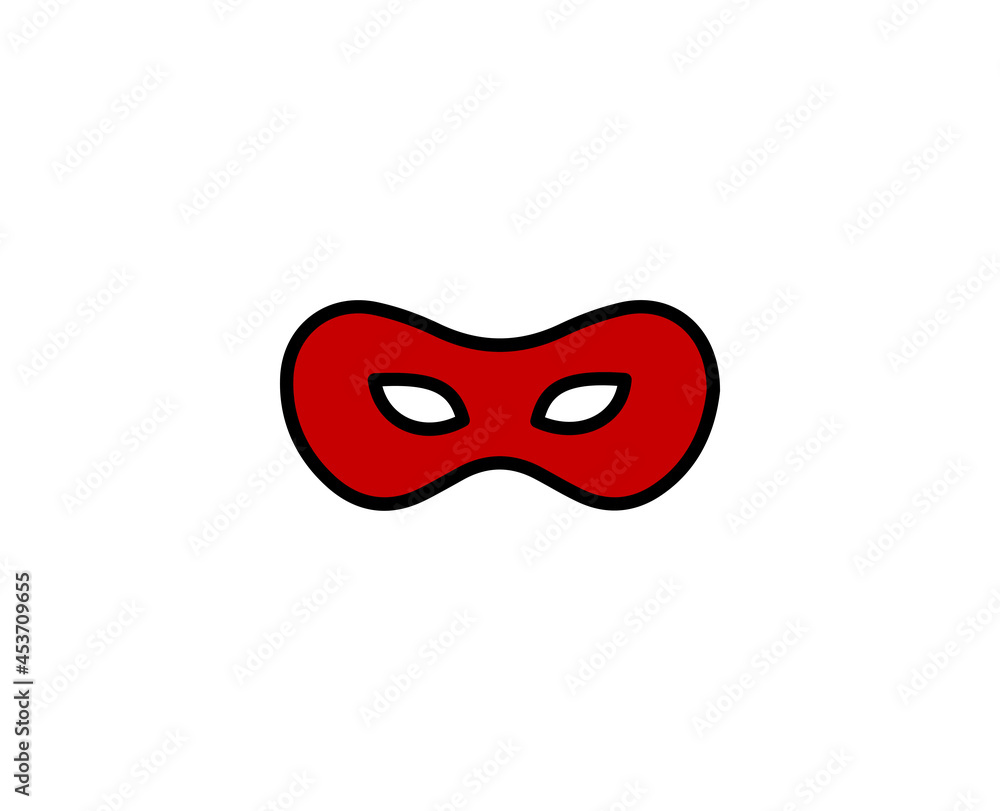 Mask flat icon. Single high quality outline symbol for web design or mobile app. Holidays thin line signs for design logo, visit card, etc. Outline pictogram EPS10 Mask flat icon. Single high quality outline symbol for web design or mobile app. Holidays thin line signs for design logo, visit card, etc. Outline pictogram EPS10