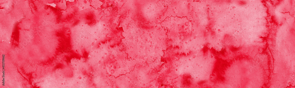 Red watercolor paint splash texture on white canvas background. Abstract classic watercolor design Red watercolor paint splash texture on white canvas background. Abstract classic watercolor design