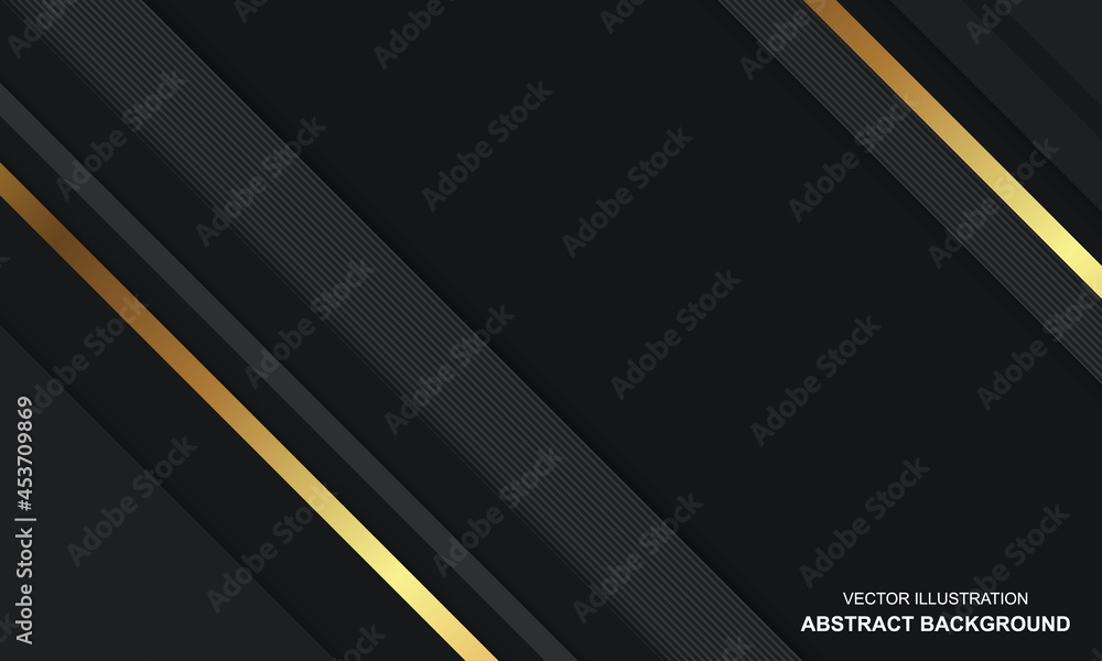 Illustration vector graphic of Abstract background luxury black overlap layers modern Illustration vector graphic of Abstract background luxury black overlap layers modern