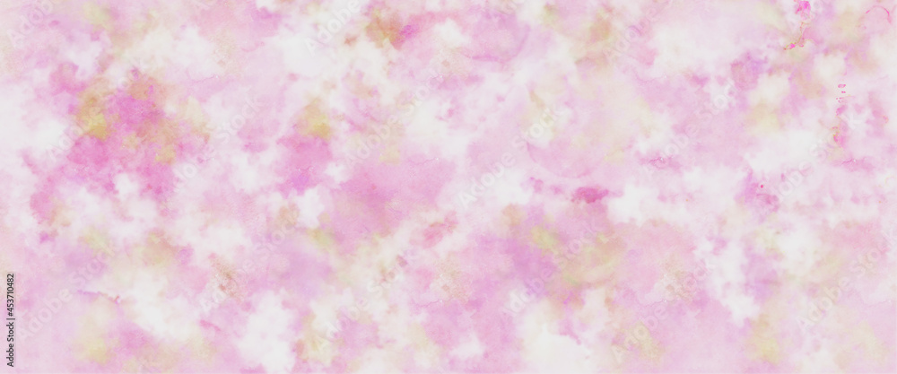 Light and soft watercolor background with with pastel and clouds texture. Abstract painted smoke or haze in blotches design