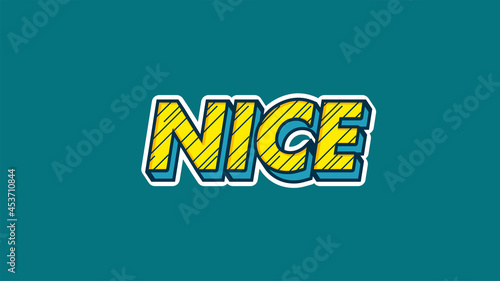 Nice Text Effect Ilustration 3D