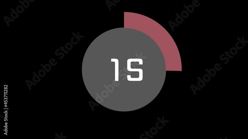 workout timer  countdown  clock stopwatch in the style of Pamela Reif