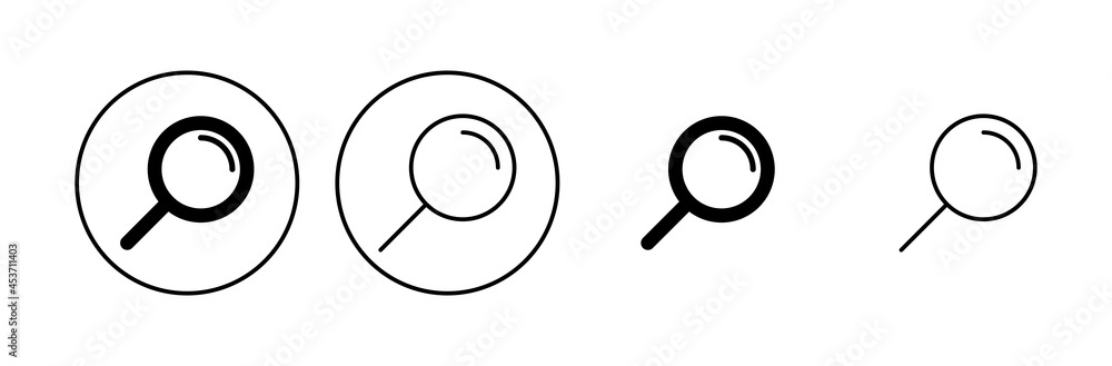 Search icon set. search magnifying glass icon Search icon set. search magnifying glass icon