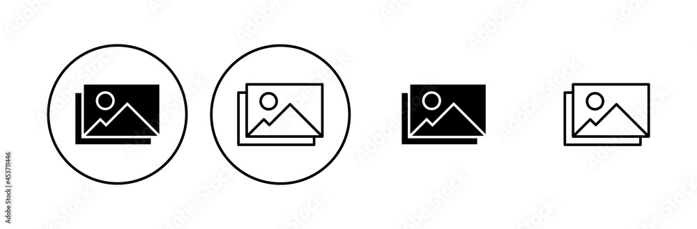 Picture icon set. photo gallery icon symbol Picture icon set. photo gallery icon symbol