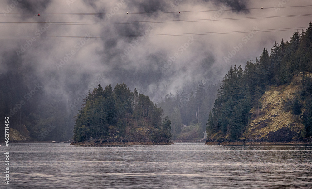 A mountain lake landscape scne. Taken in British Columbia, Canada