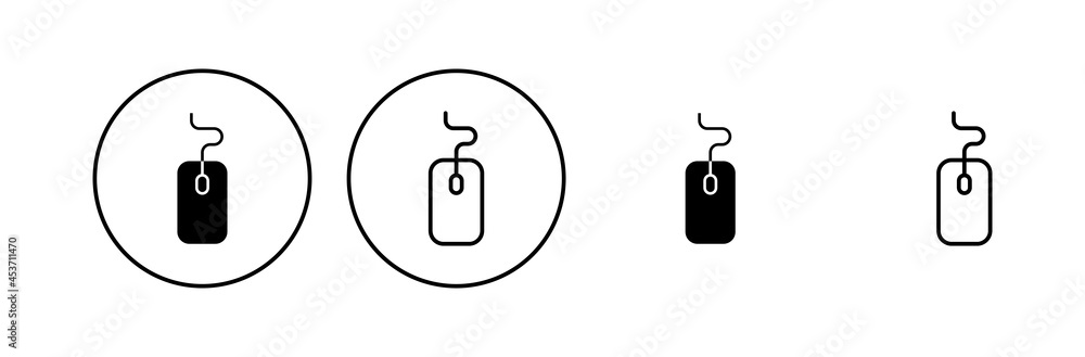 Mouse icon set. click icon vector. pointer icon vector. Mouse icon set. click icon vector. pointer icon vector.