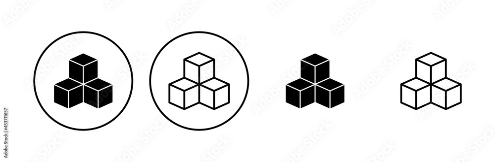 Box icon set. box vector icon, package, parcel Box icon set. box vector icon, package, parcel