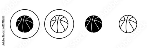 Basketball icon set. Basketball ball icon. Basketball logo vector icon