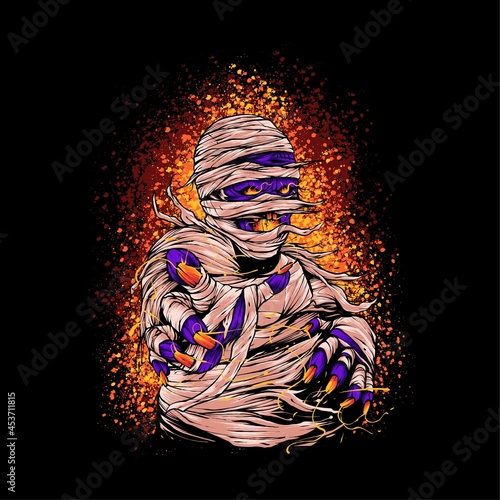 Mummy Halloween Illustration