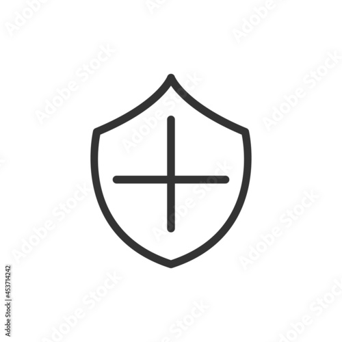 Defense minimal line icon.