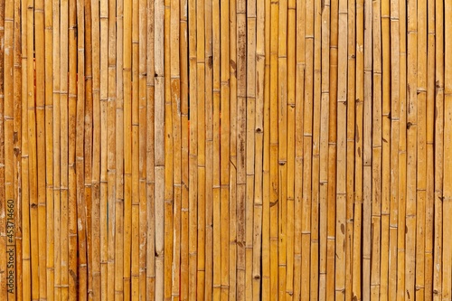 Brown old Bamboo fence texture and background seamless