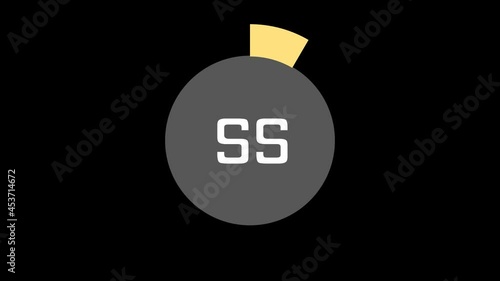 workout timer  countdown  clock stopwatch in the style of Pamela Reif