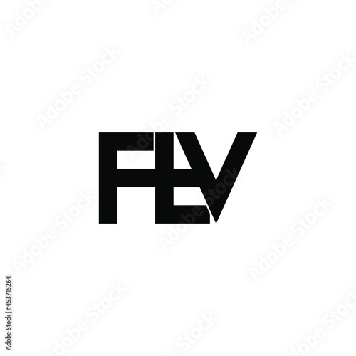 ftv initial letter monogram logo design photo