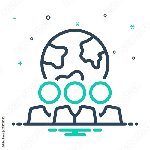 Mix icon for population