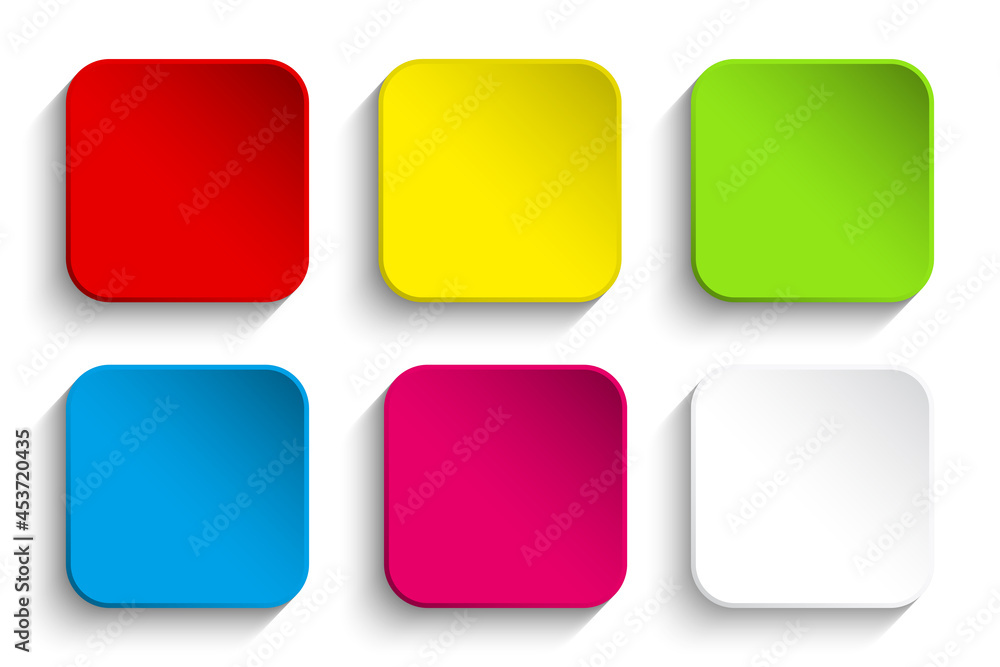 Set of colorful buttons Set of colorful buttons