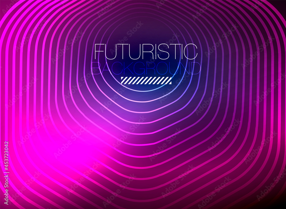 Neon color square shape lines abstract background. Shiny magic energy and motion concept, vector abstract wallpaper background Neon color square shape lines abstract background. Shiny magic energy and motion concept, vector abstract wallpaper background