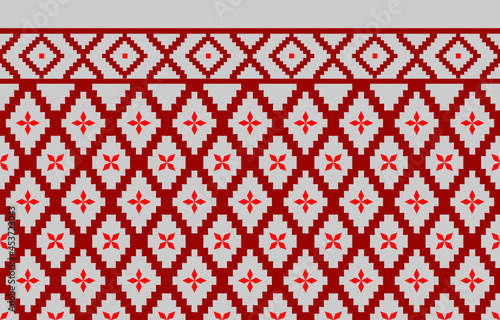 Vector image of a red tone geometric pattern