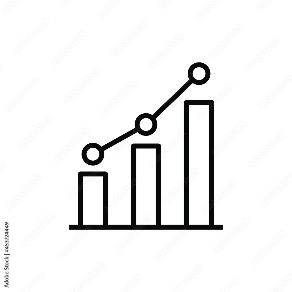 Analytics chart icon vector graphic Analytics chart icon vector graphic
