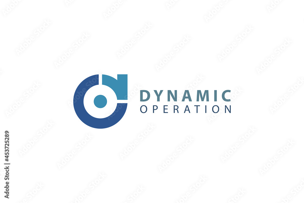 Letter D and O combination dynamic operation business logo Stock Vector ...