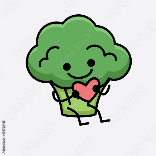 Vector Illustration of Broccoli Character Mascot