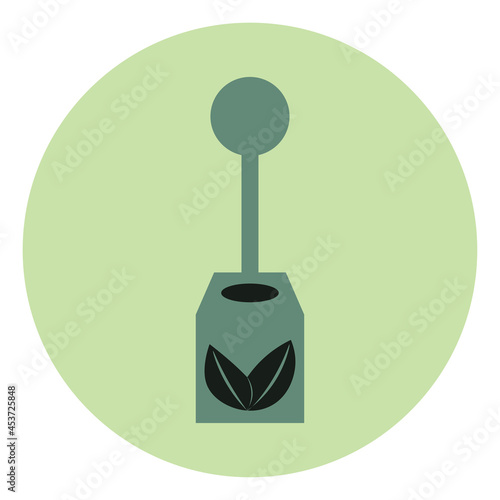 Small Tea bag, illustration, on a white background.